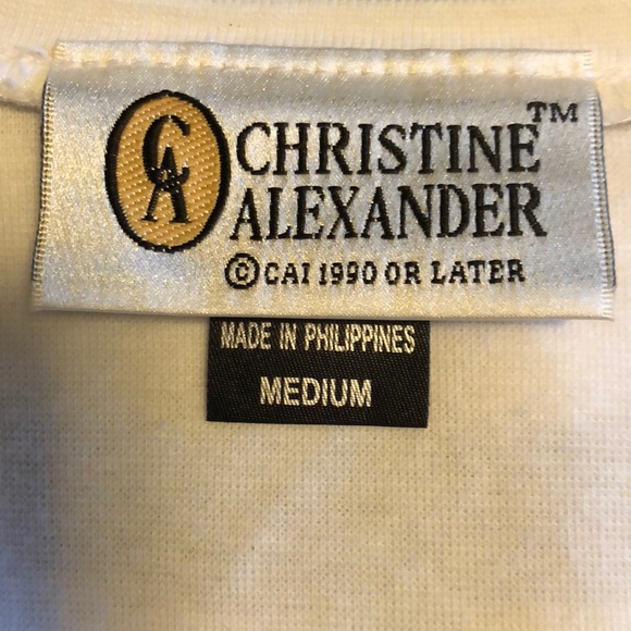 Christine Alexander cotton v-neck top - Picture 2 of 3